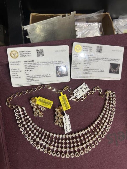 DIAMOND-NECKLACE,18K (DNK-00641)