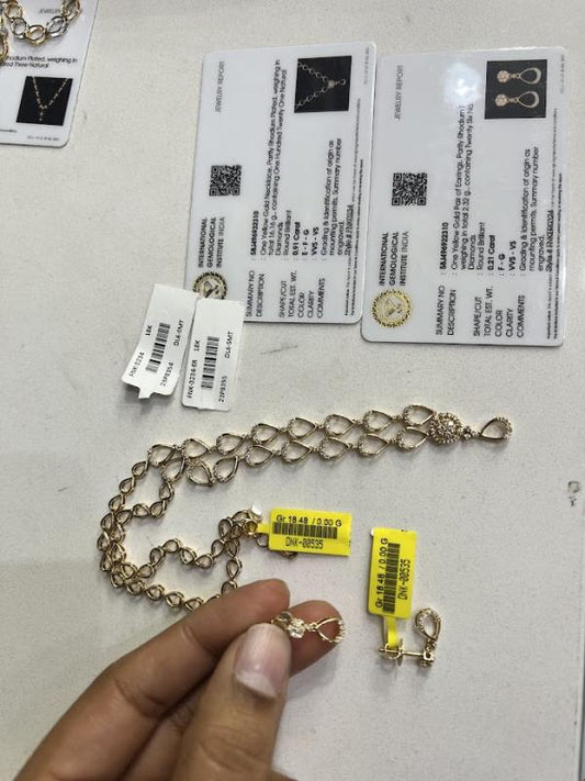 DIAMOND-NECKLACE,18K (DNK-00535)