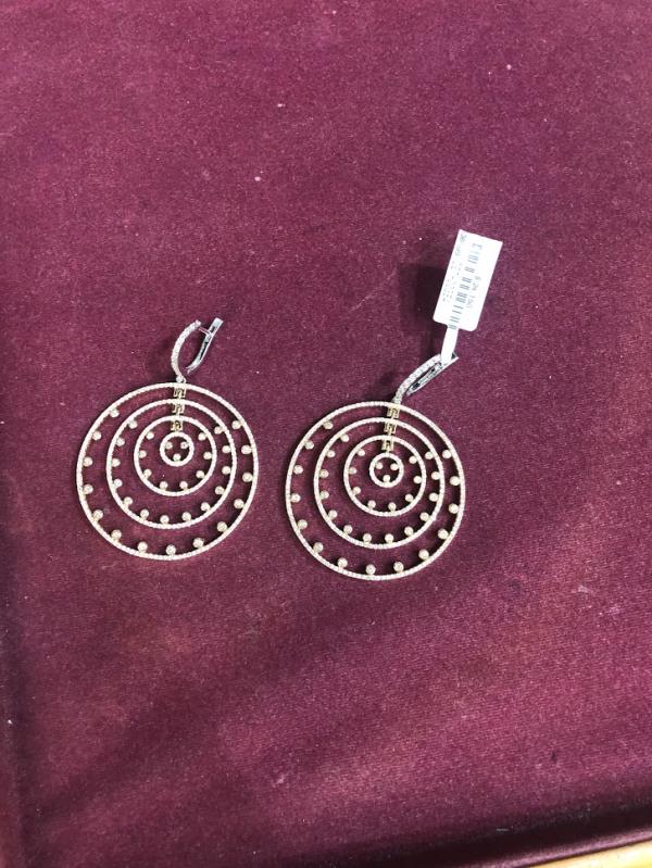 DIAMOND-EAR TOPS,18K (DET-00384)