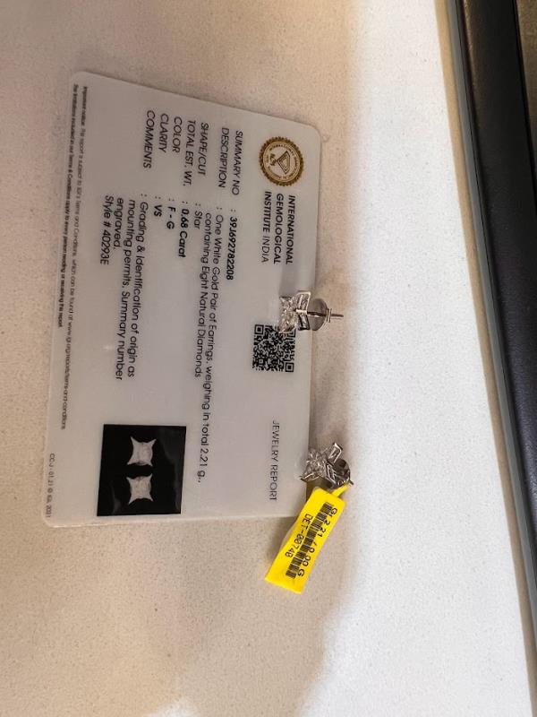 DIAMOND-EAR TOPS,18K (DET-00740)