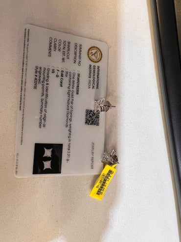 DIAMOND-EAR TOPS,18K (DET-00740)