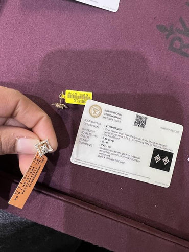 DIAMOND-EAR TOPS,18K (DET-01086)