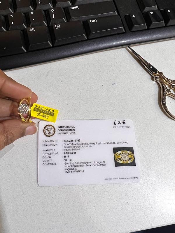 DIAMOND-RING,18K (DRG-00023)