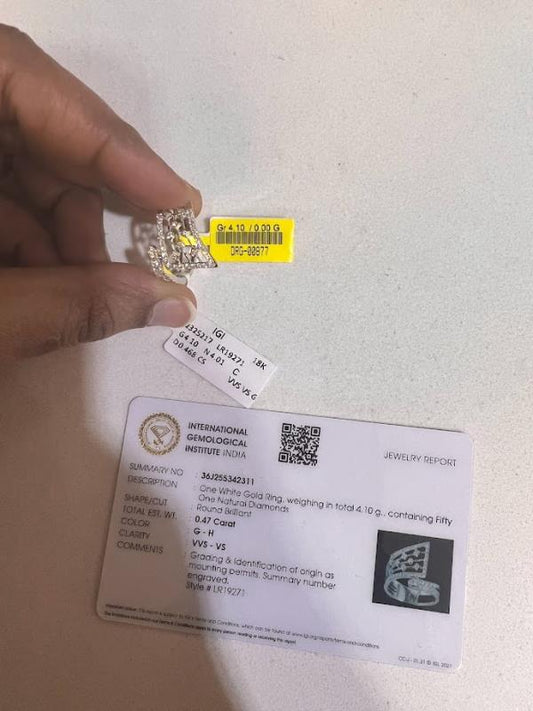 DIAMOND-RING,18K (DRG-00877)