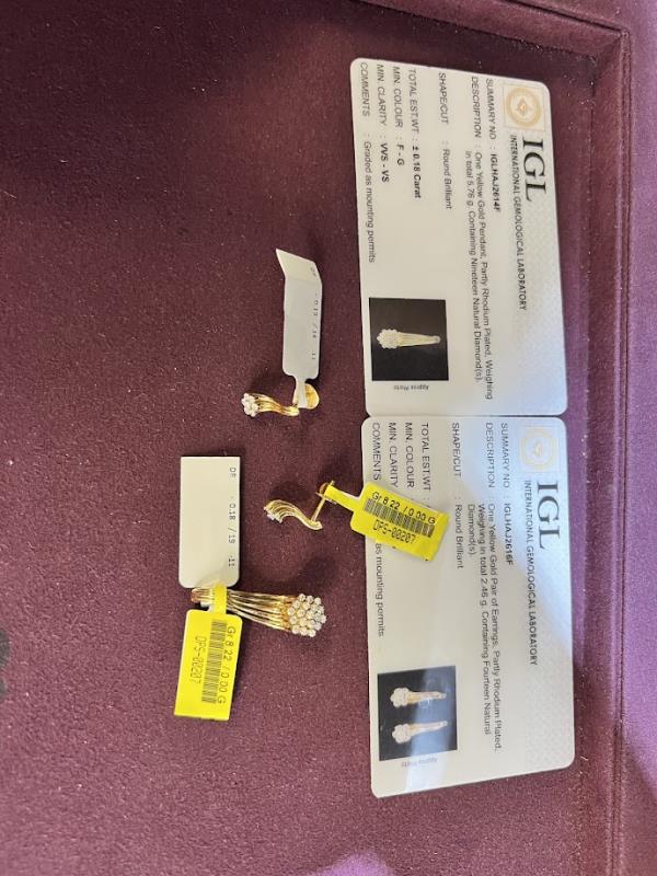 DIAMOND-PENDANT SET,18K (DPS-00207)