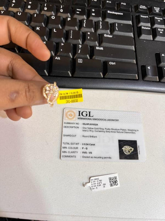 DIAMOND-RING,18K (DRG-00830)