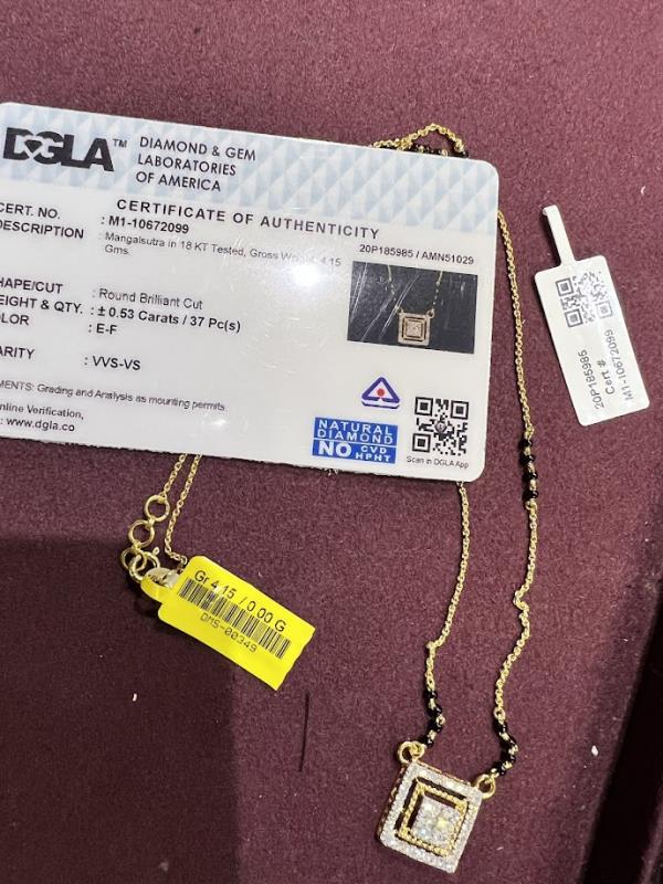 DIAMOND-MANGAL SUTRA,18K (DMS-00349)