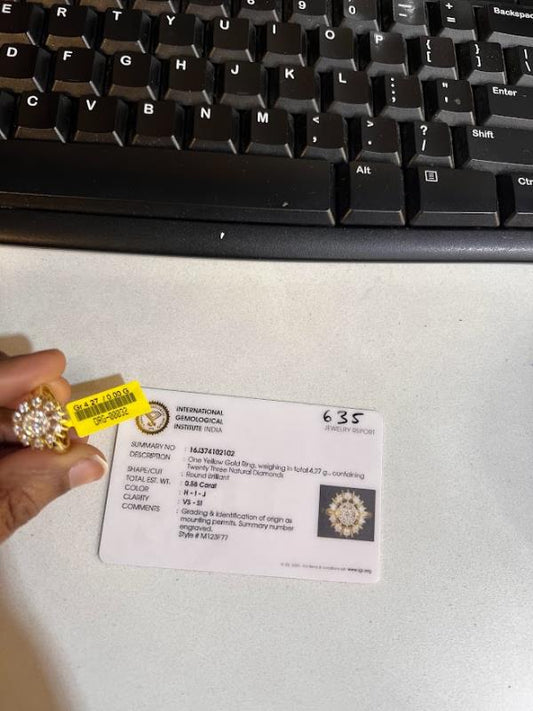 DIAMOND-RING,18K (DRG-00032)