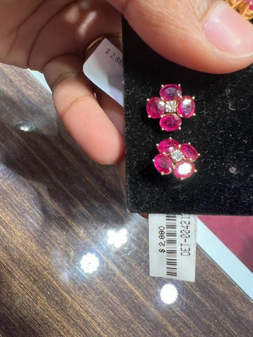 DIAMOND-EAR TOPS,14K (DET-00421)