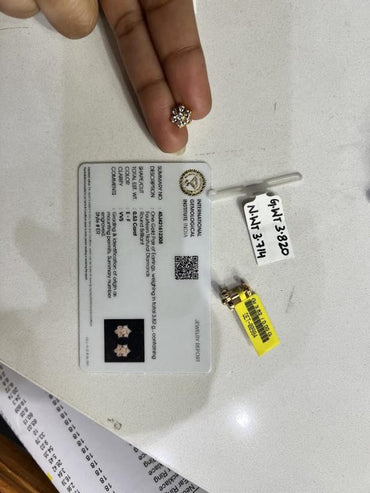 DIAMOND-EAR TOPS,18K (DET-00984)