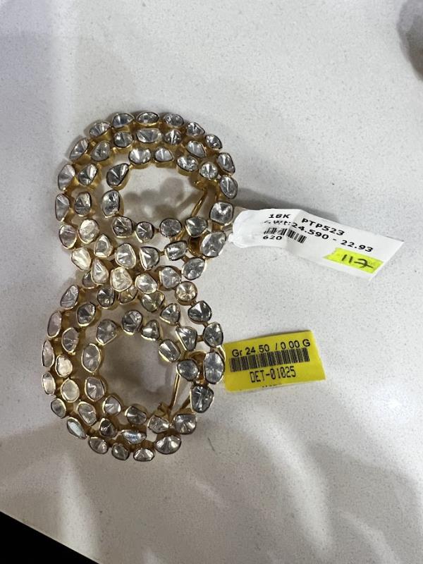 DIAMOND-EAR TOPS,18K (DET-01025)