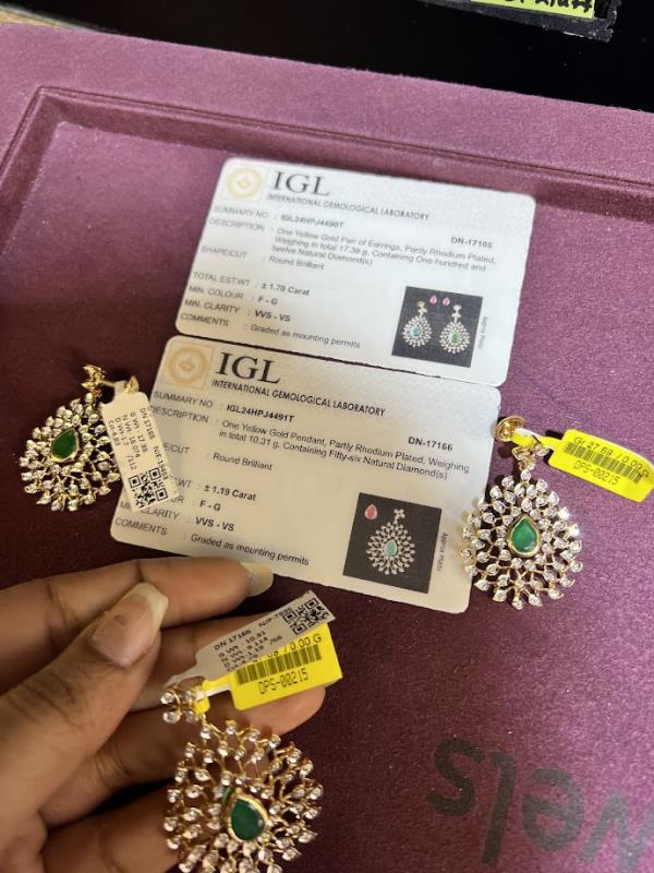 DIAMOND-PENDANT SET,18K (DPS-00215)