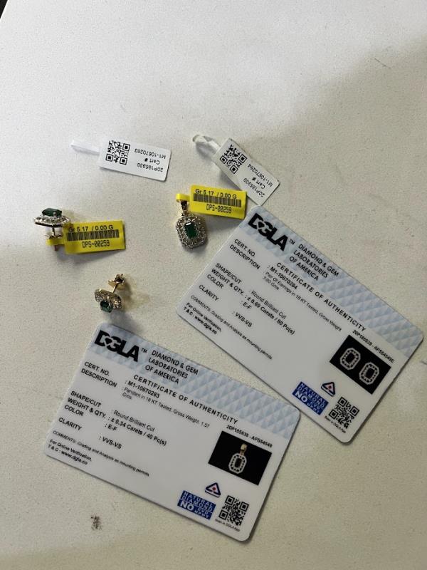 DIAMOND-PENDANT SET,18K (DPS-00259)