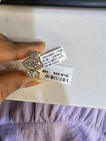 DIAMOND-RING,14K (DRG-00455)