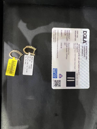 DIAMOND-EAR TOPS,18K (DET-01074)