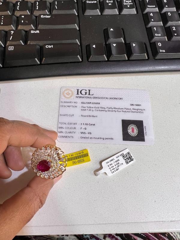 DIAMOND-RING,18K (DRG-00836)