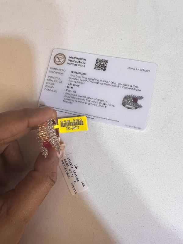 DIAMOND-RING,18K (DRG-00874)