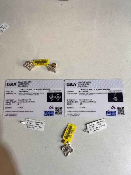 DIAMOND-PENDANT SET,18K (DPS-00159)