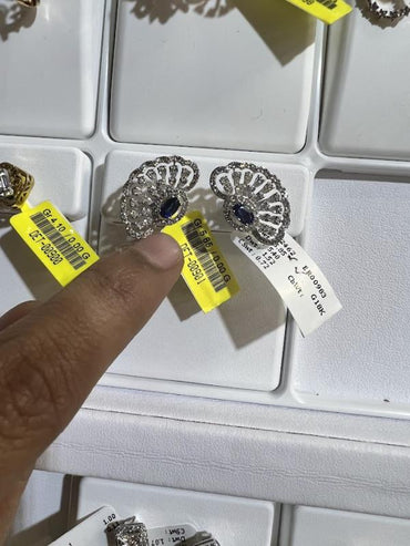 DIAMOND-EAR TOPS,18K (DET-00901)