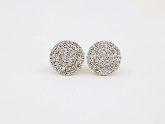 DIAMOND-EAR TOPS,18K (DET-00002)
