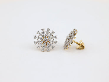 DIAMOND-EAR TOPS,18K (DET-00008)