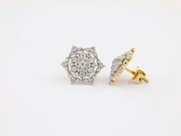 DIAMOND-EAR TOPS,18K (DET-00009)