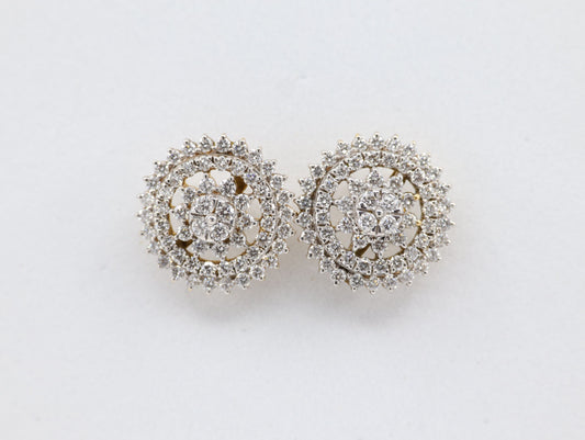 DIAMOND-EAR TOPS,18K (DET-00010)
