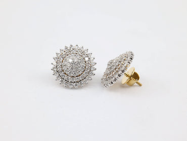 DIAMOND-EAR TOPS,18K (DET-00011)