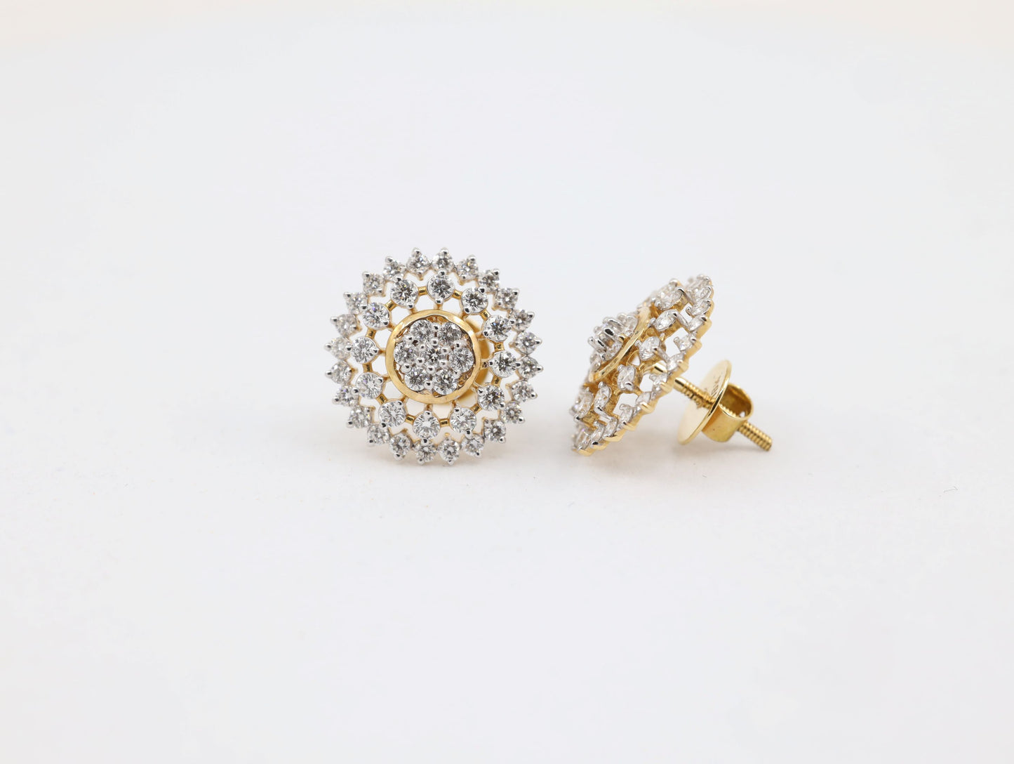 DIAMOND-EAR TOPS,18K (DET-00012)