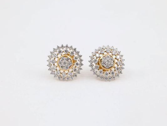 DIAMOND-EAR TOPS,18K (DET-00012)