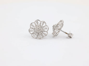 DIAMOND-EAR TOPS,18K (DET-00015)