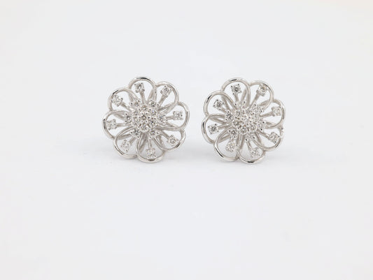 DIAMOND-EAR TOPS,18K (DET-00015)