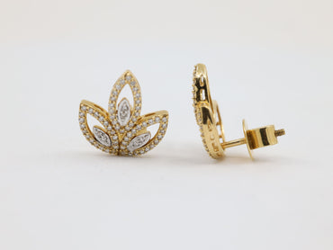 DIAMOND-EAR TOPS,18K (DET-00027)