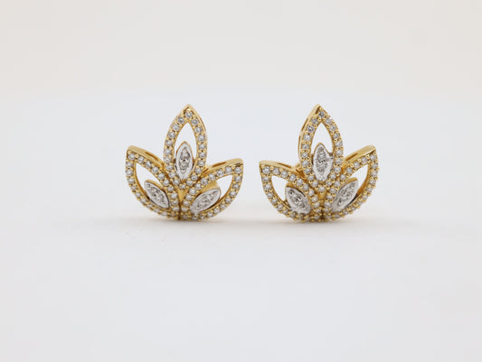 DIAMOND-EAR TOPS,18K (DET-00027)