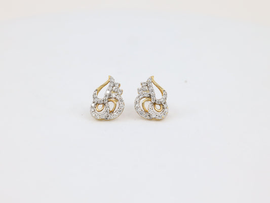 DIAMOND-EAR TOPS,18K (DET-00028)