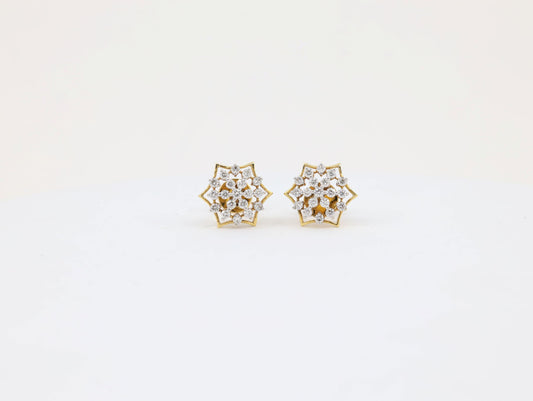 DIAMOND-EAR TOPS,18K (DET-00047)