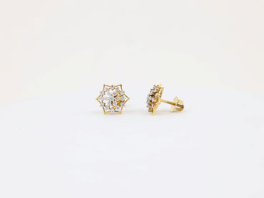DIAMOND-EAR TOPS,18K (DET-00047)