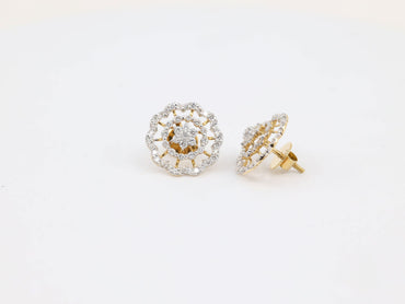 DIAMOND-EAR TOPS,18K (DET-00051)