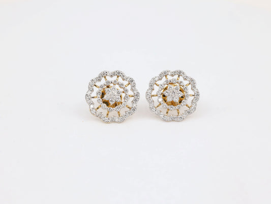 DIAMOND-EAR TOPS,18K (DET-00051)