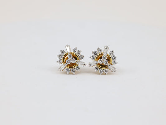 DIAMOND-EAR TOPS,18K (DET-00074)