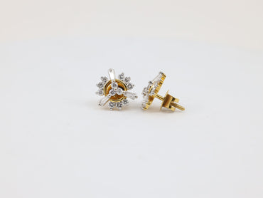 DIAMOND-EAR TOPS,18K (DET-00074)