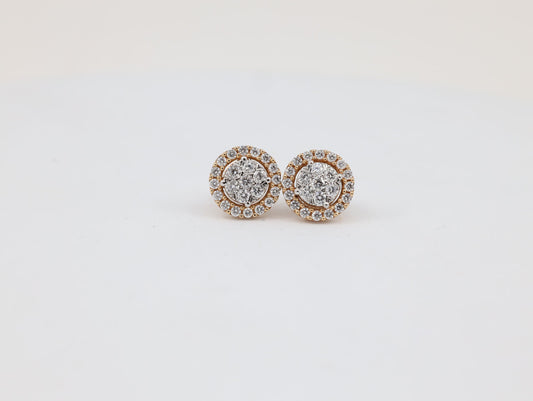 DIAMOND-EAR TOPS,18K (DET-00075)