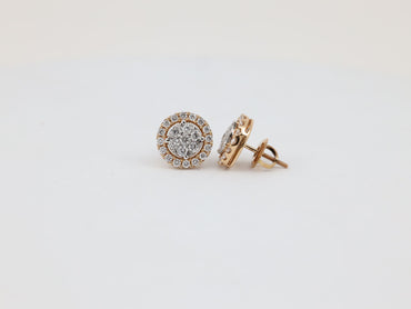 DIAMOND-EAR TOPS,18K (DET-00075)