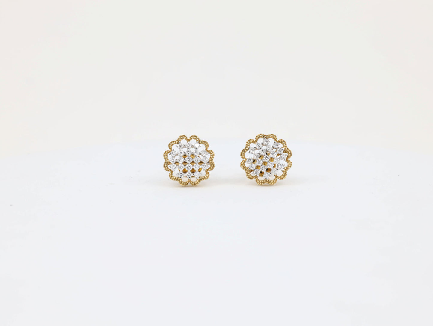 DIAMOND-EAR TOPS,18K (DET-00083)