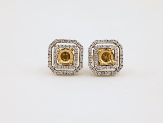 DIAMOND-EAR TOPS,18K (DET-00088)