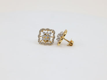 DIAMOND-EAR TOPS,18K (DET-00125)