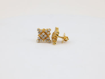 DIAMOND-EAR TOPS,18K (DET-00137)