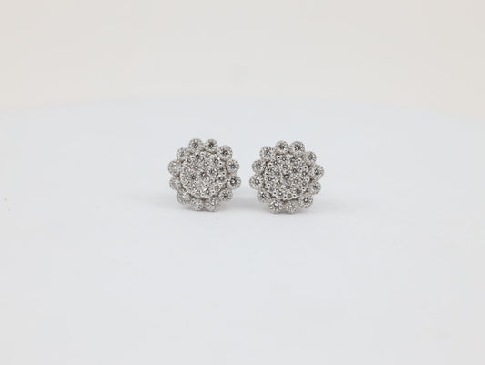 DIAMOND-EAR TOPS,18K (DET-00158)