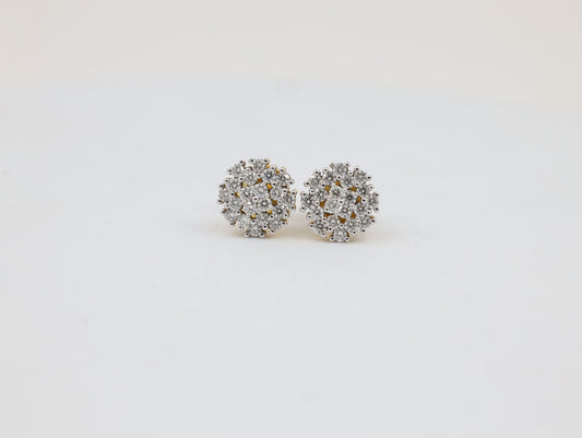 DIAMOND-EAR TOPS,18K (DET-00170)