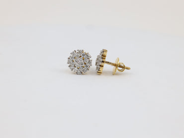 DIAMOND-EAR TOPS,18K (DET-00170)
